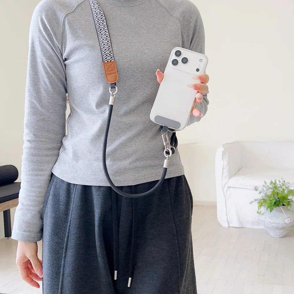 Universal Adjustable Crossbody Phone Lanyard Strap