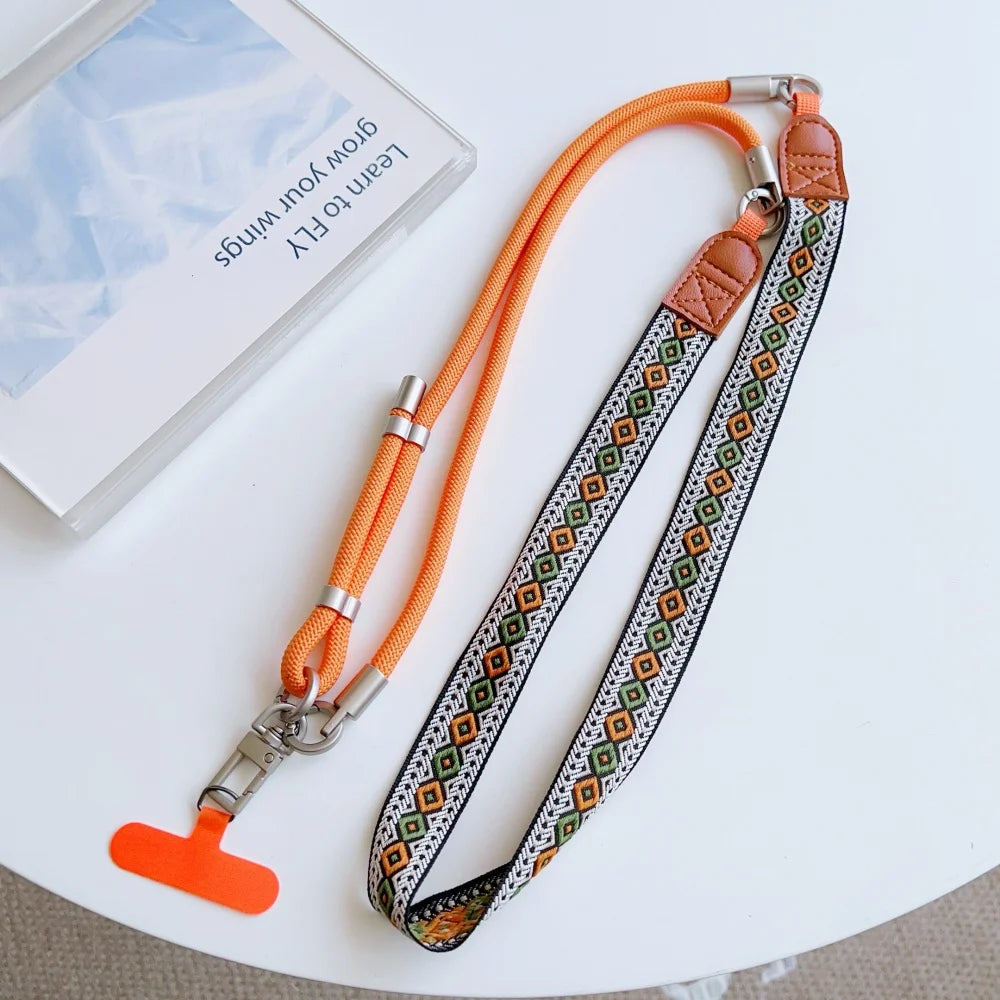 Universal Adjustable Crossbody Phone Lanyard Strap