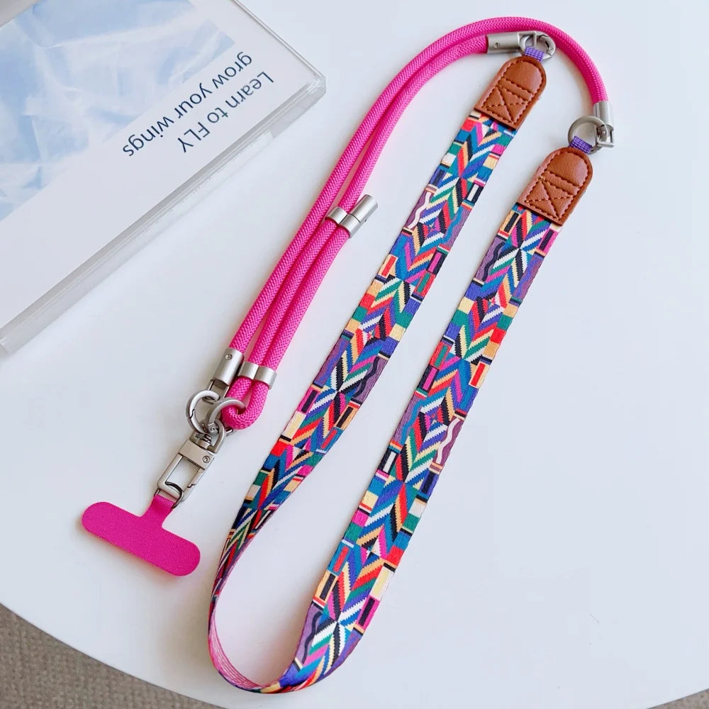 Universal Adjustable Crossbody Phone Lanyard Strap
