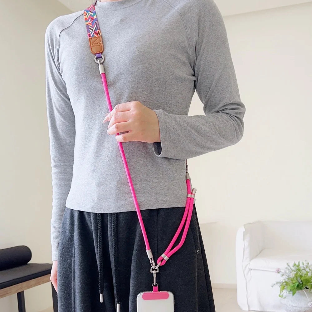 Universal Adjustable Crossbody Phone Lanyard Strap