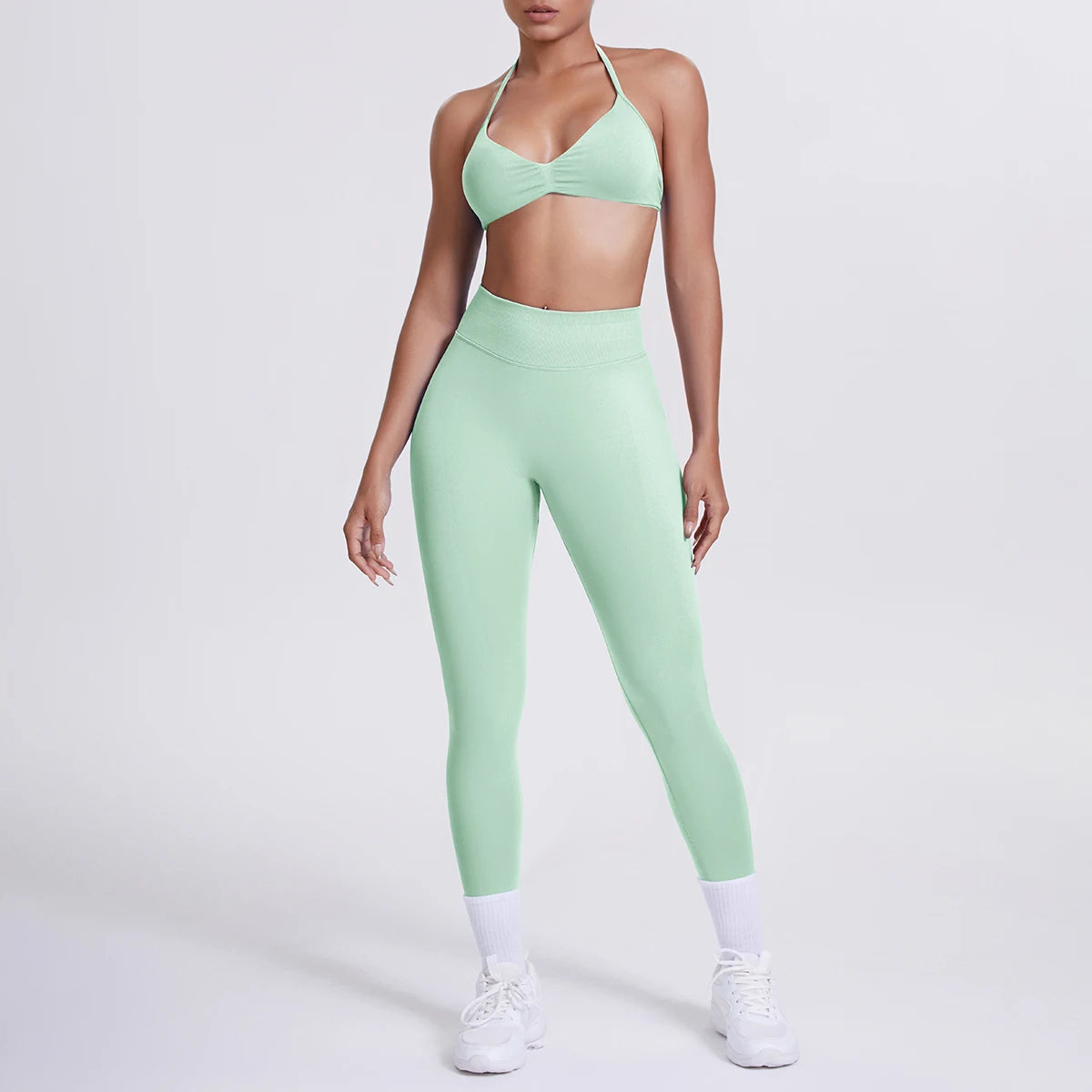 Women's 2-Piece Patchwork Yoga Suit