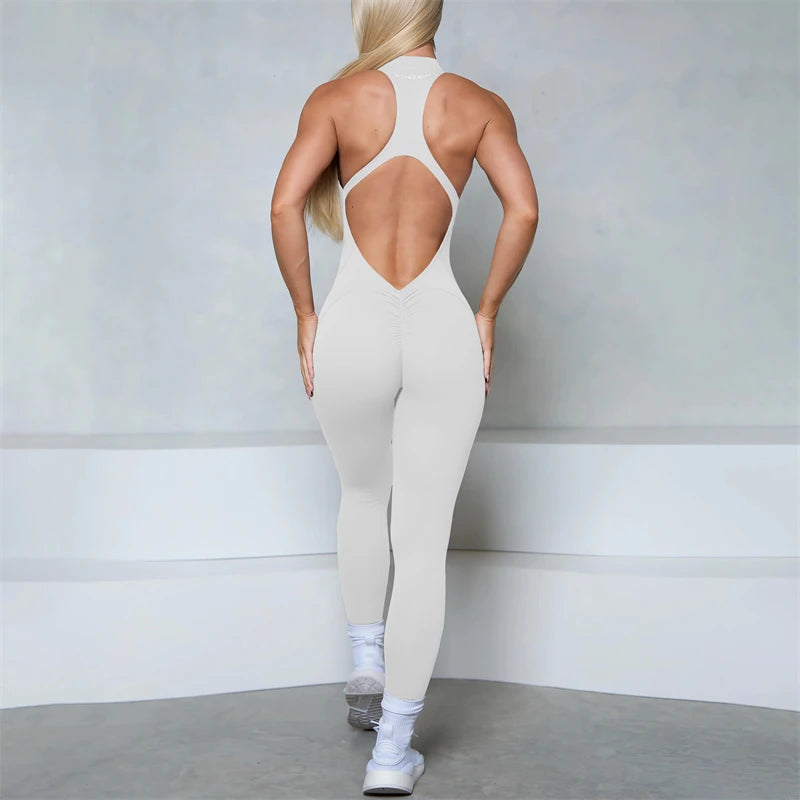 Scrunch Butt Zip Jumpsuit