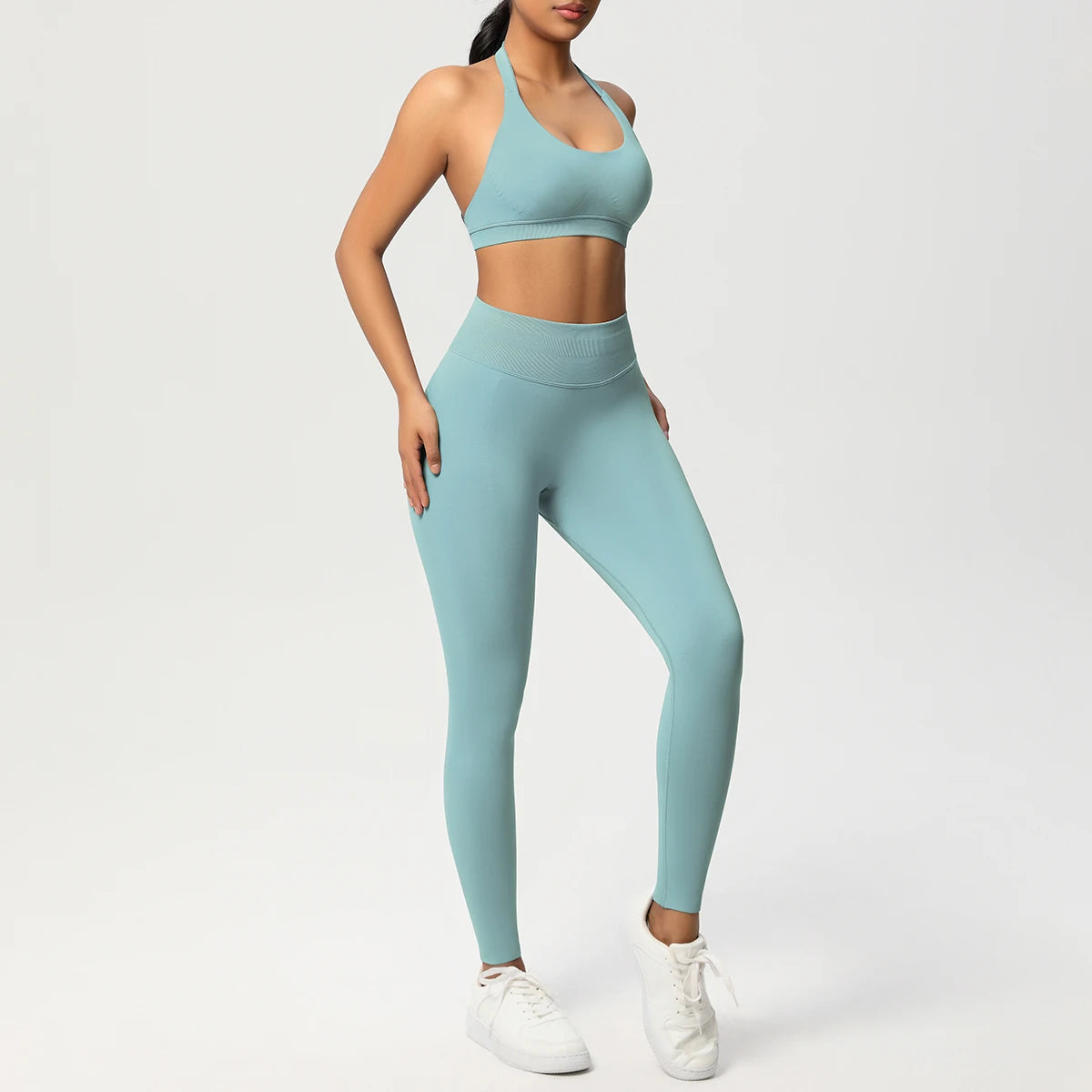 Women's 2-Piece Yoga Tracksuit – Sports Bra & Leggings