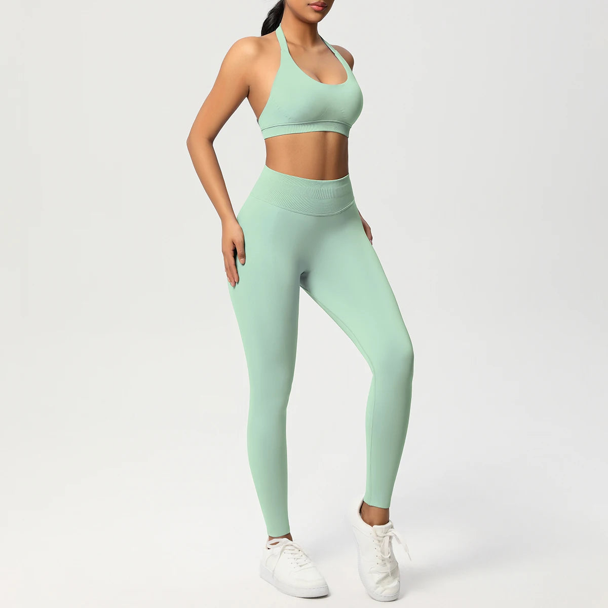 Women's 2-Piece Yoga Tracksuit – Sports Bra & Leggings