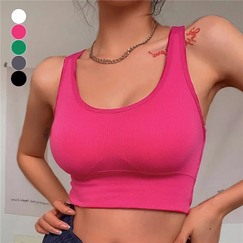 Seamless Push-Up Sports Bra