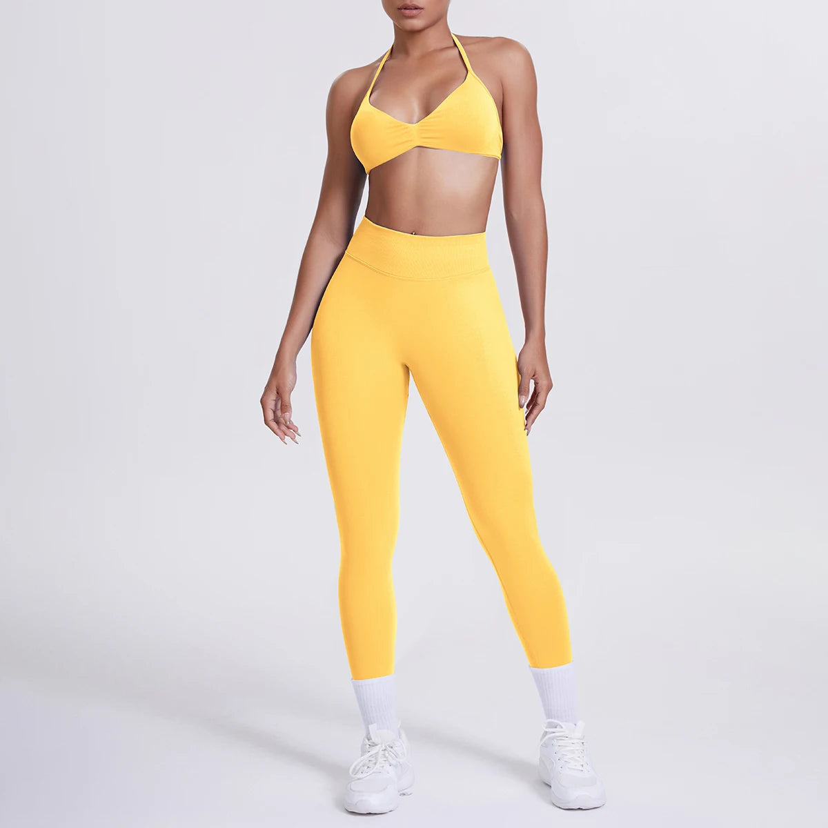 Women's 2-Piece Patchwork Yoga Suit