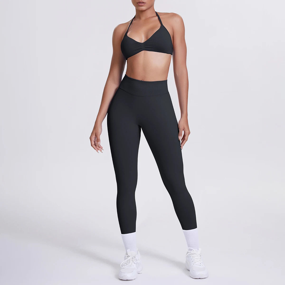 Women's 2-Piece Patchwork Yoga Suit