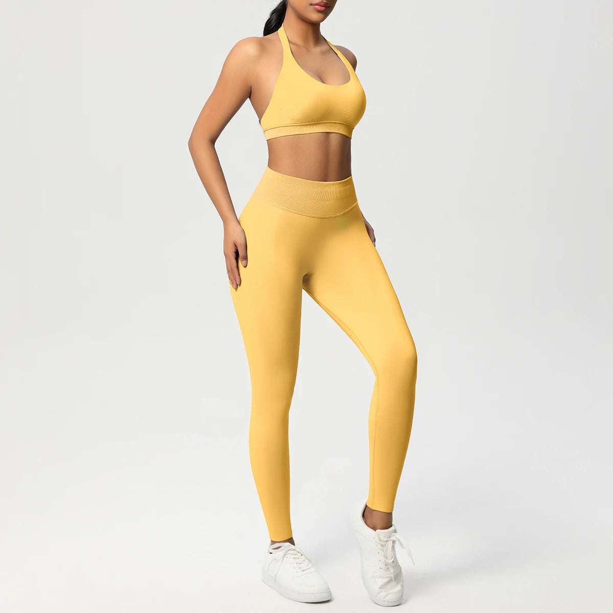 Women's 2-Piece Yoga Tracksuit – Sports Bra & Leggings