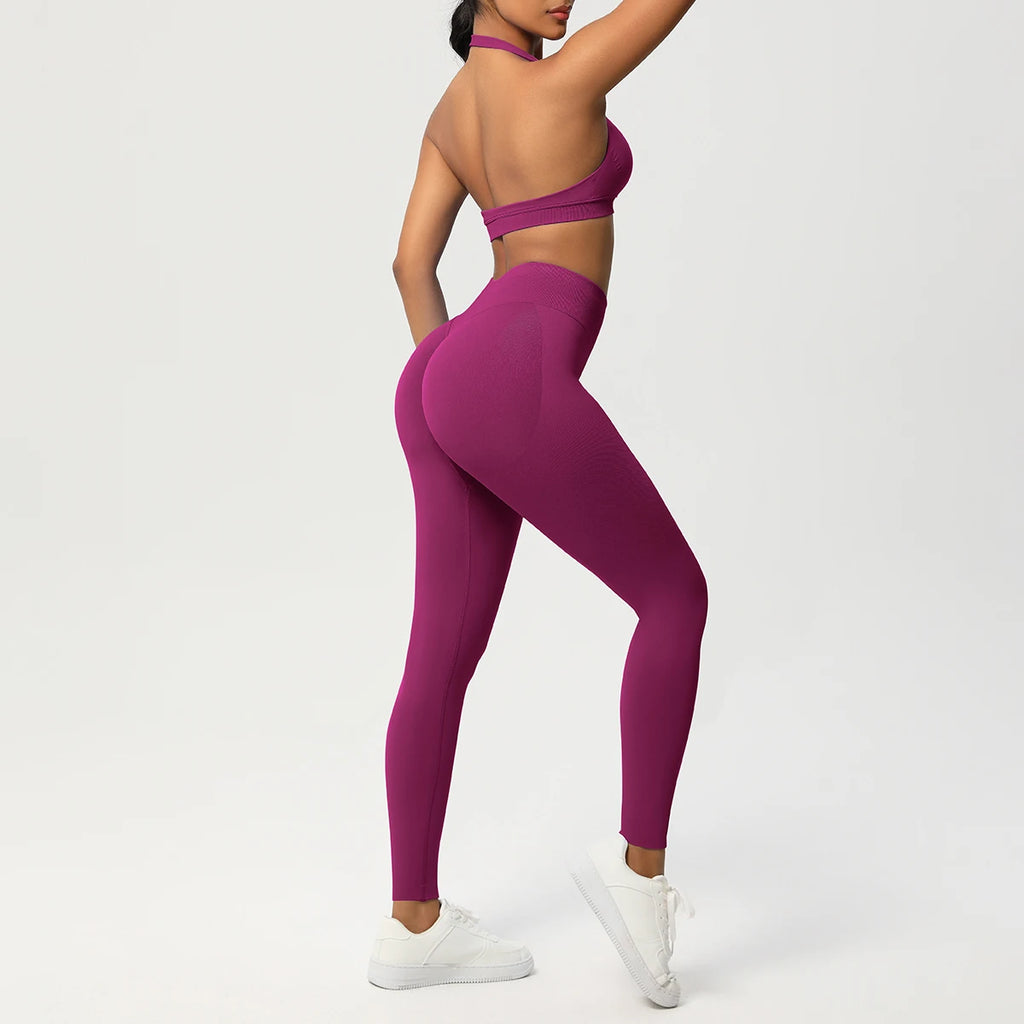 Women's 2-Piece Yoga Tracksuit – Sports Bra & Leggings