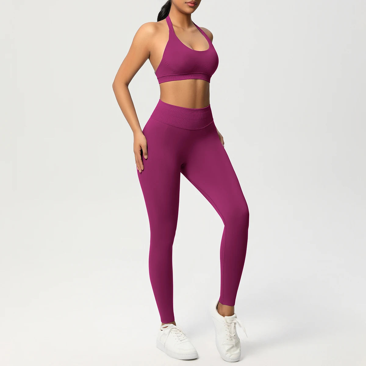 Women's 2-Piece Yoga Tracksuit – Sports Bra & Leggings