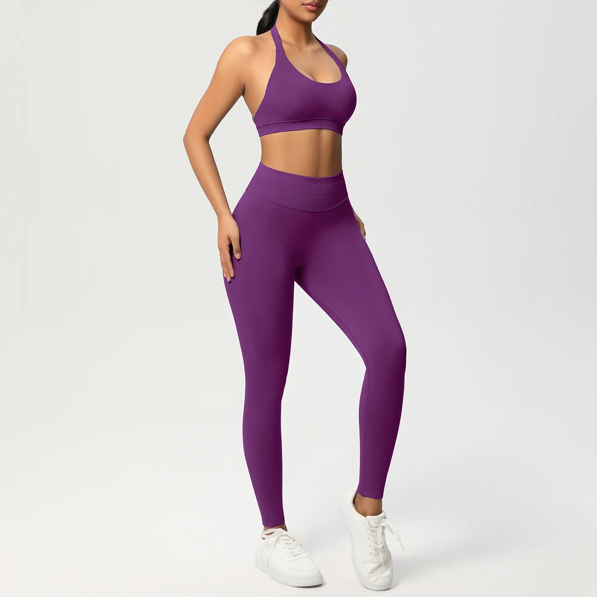 Women's 2-Piece Yoga Tracksuit – Sports Bra & Leggings