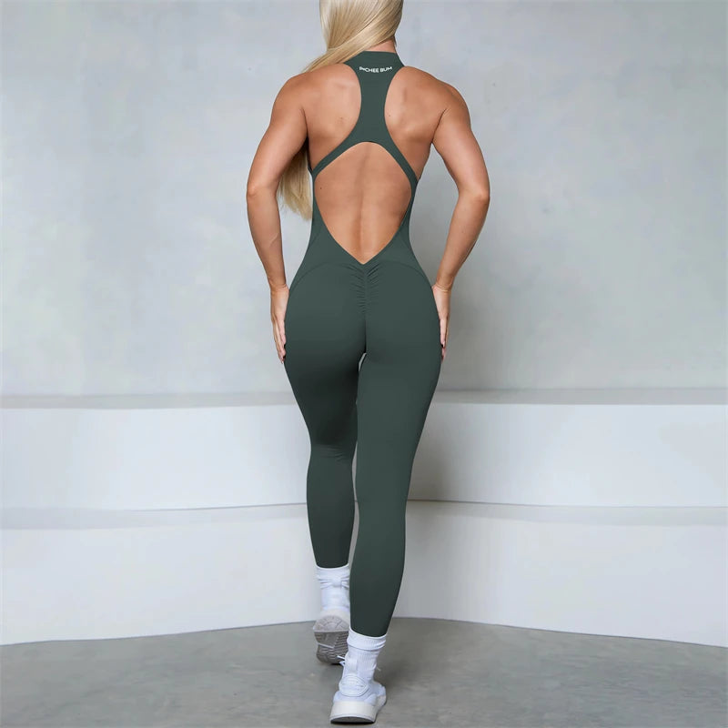Scrunch Butt Zip Jumpsuit