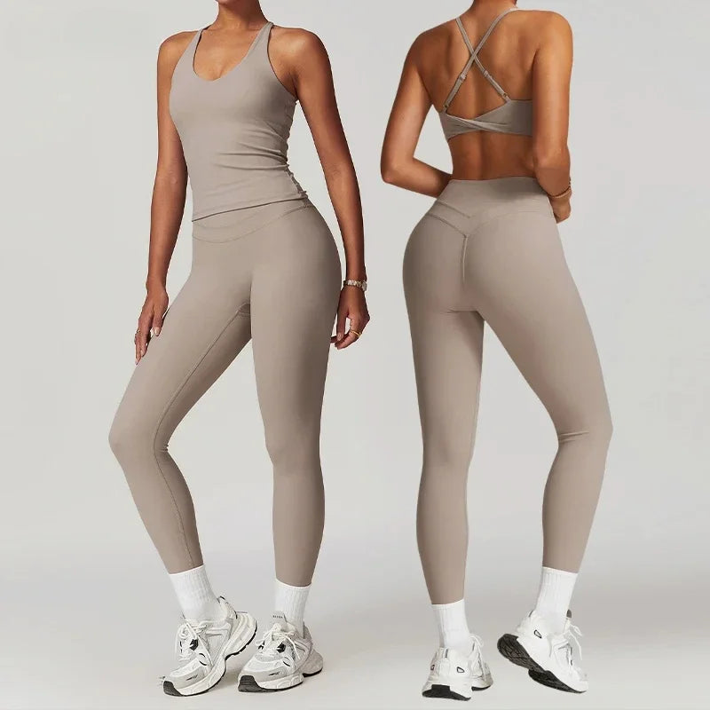 Women's 2-Piece Yoga Set – Sports Bra & Leggings