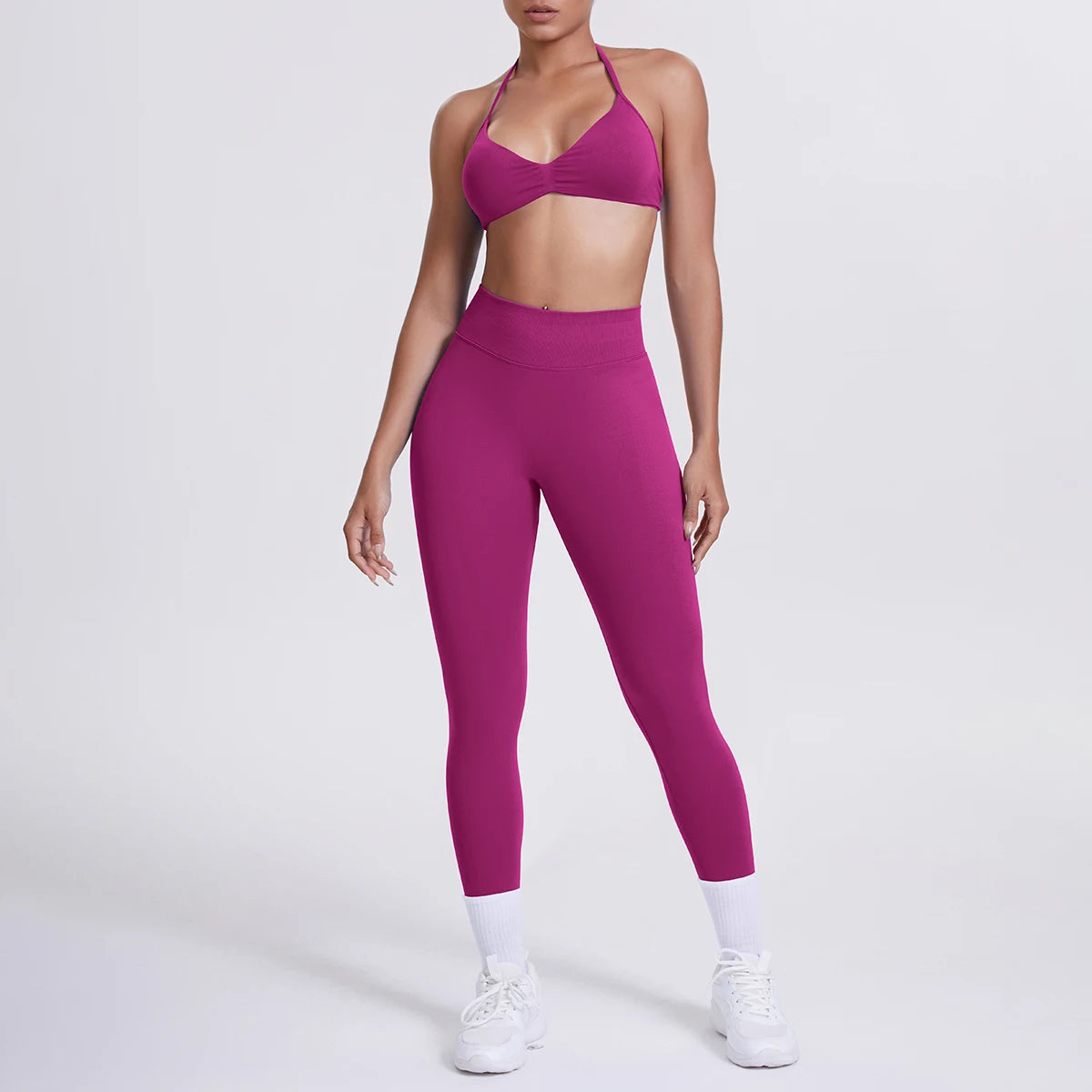 Women's 2-Piece Patchwork Yoga Suit