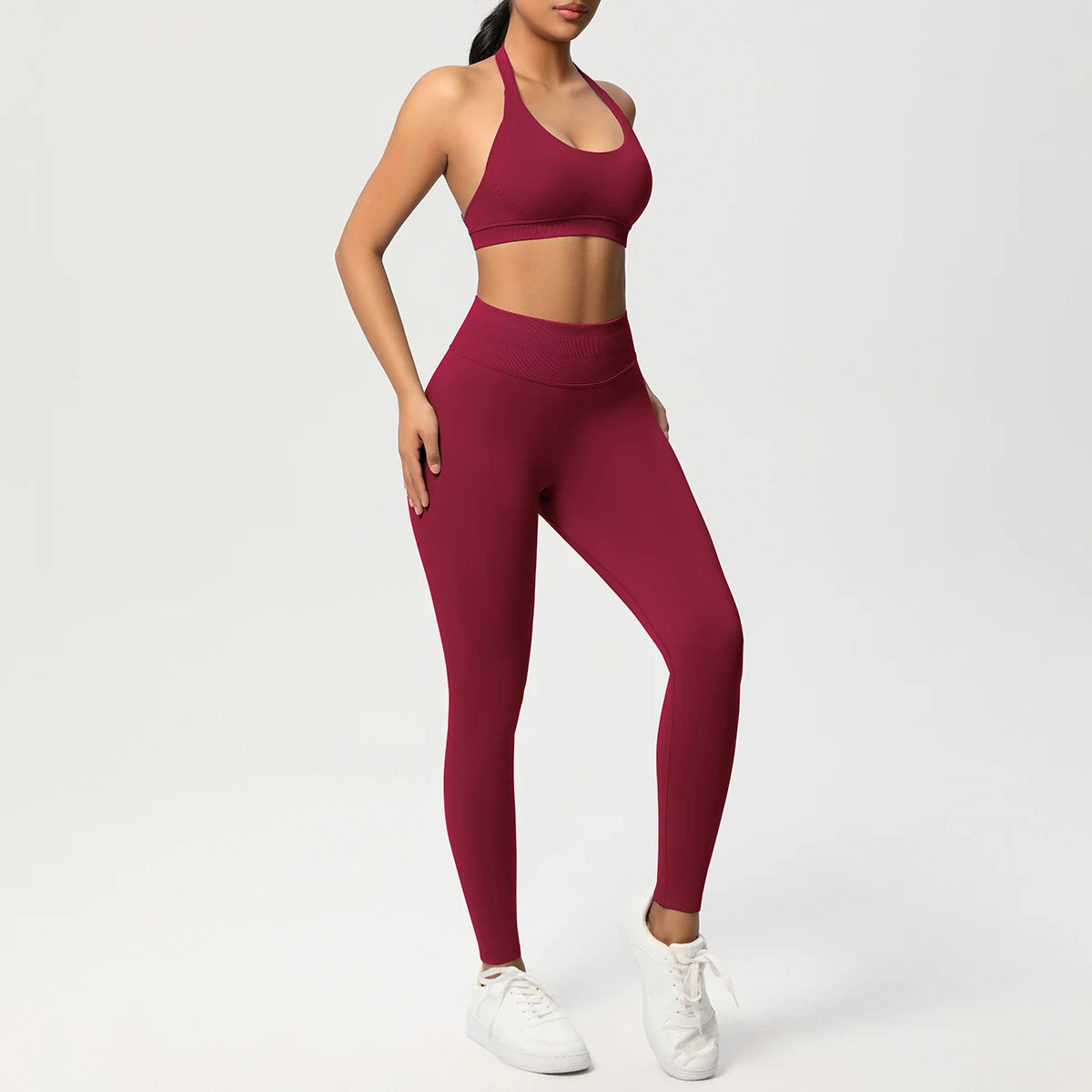 Women's 2-Piece Yoga Tracksuit – Sports Bra & Leggings