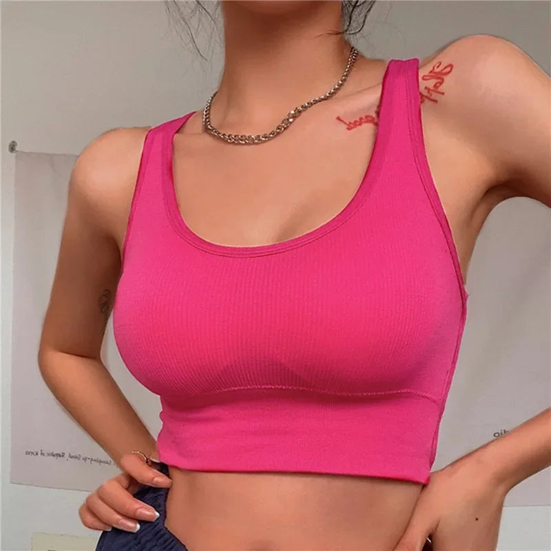 Seamless Push-Up Sports Bra