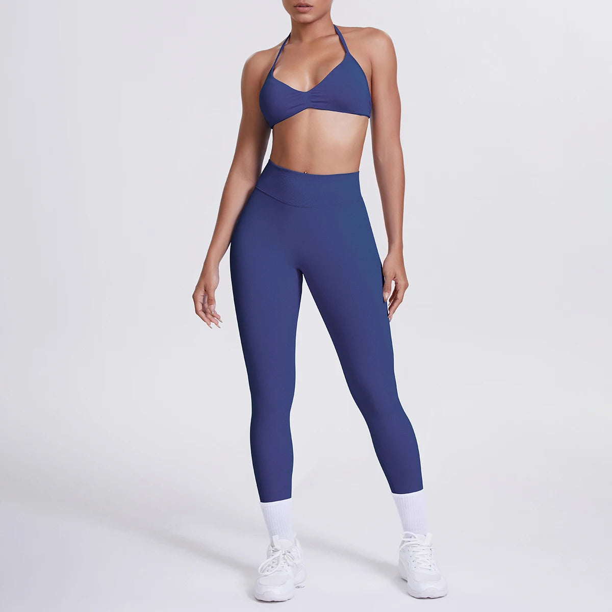 Women's 2-Piece Patchwork Yoga Suit
