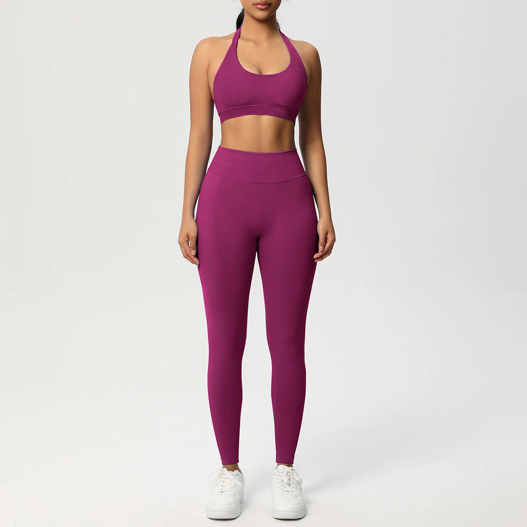 Women's 2-Piece Yoga Tracksuit – Sports Bra & Leggings