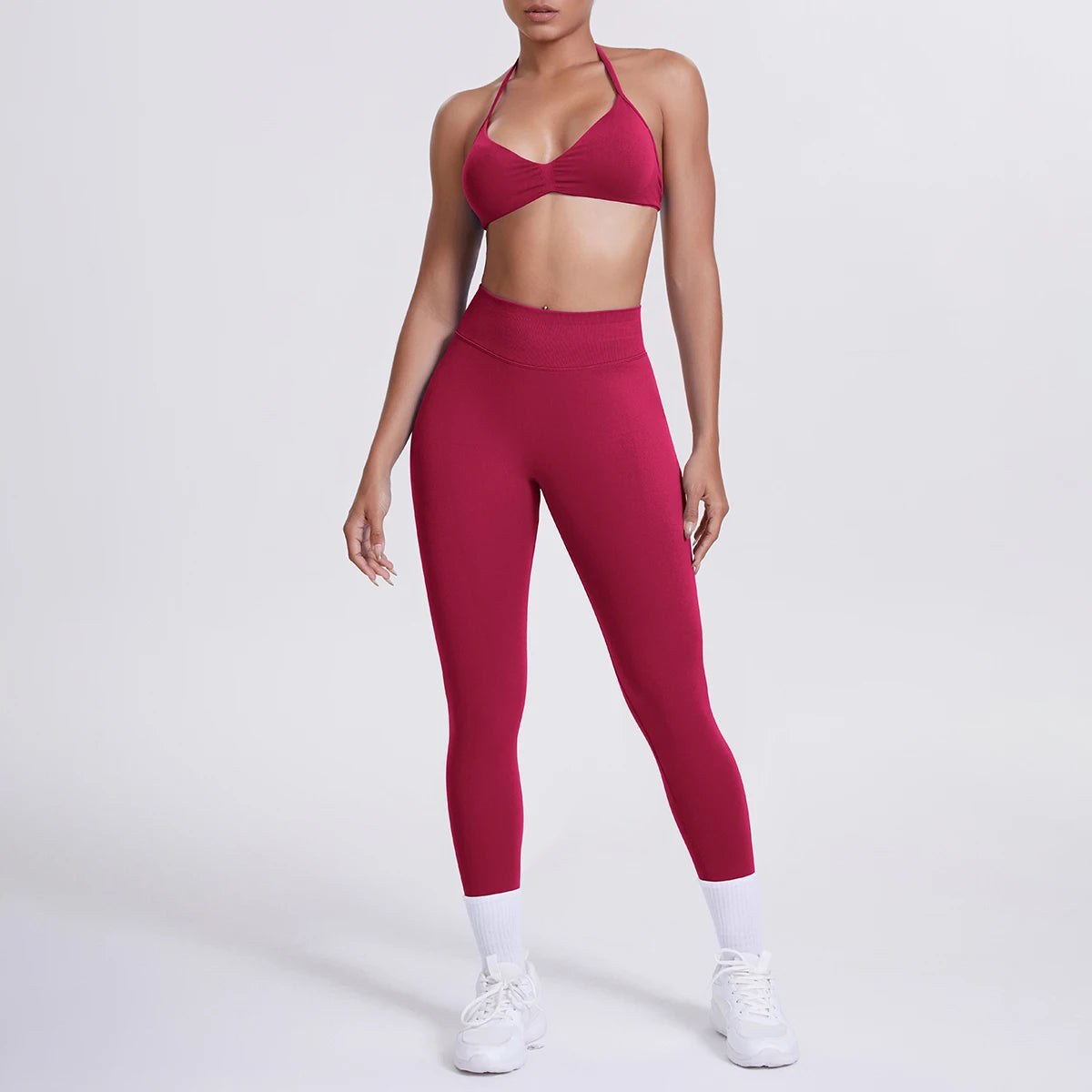 Women's 2-Piece Patchwork Yoga Suit
