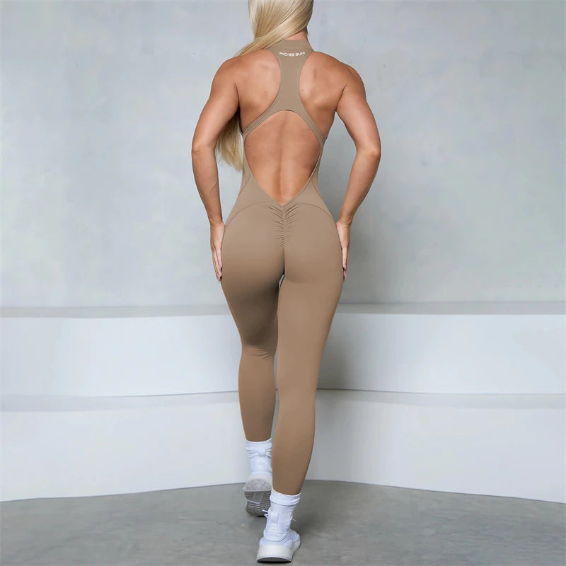 Scrunch Butt Zip Jumpsuit