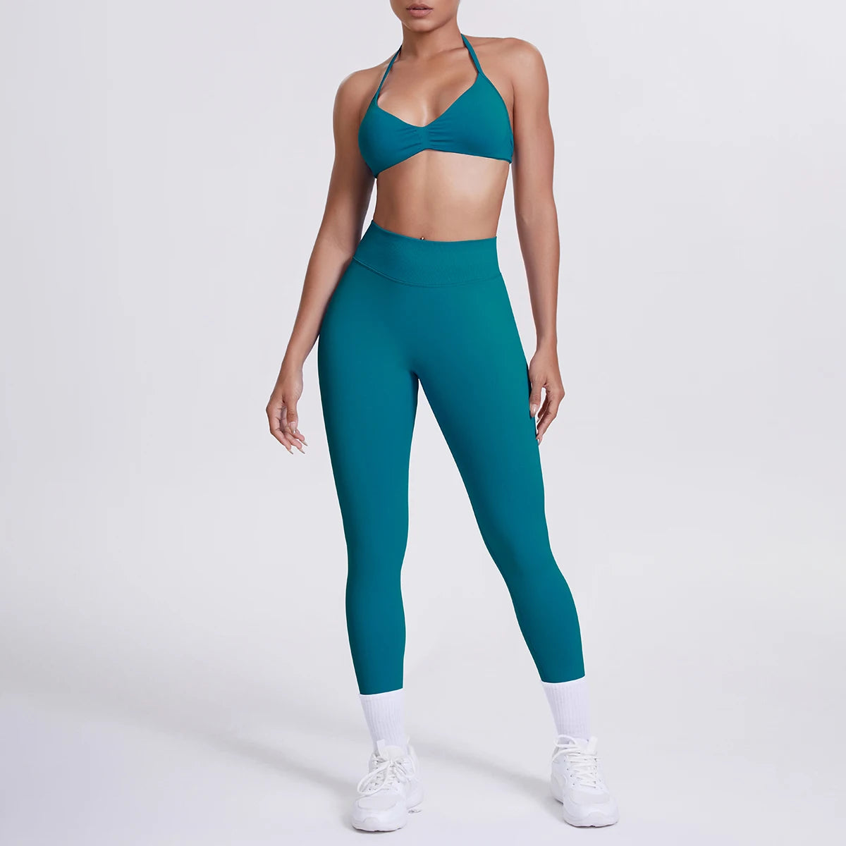 Women's 2-Piece Patchwork Yoga Suit