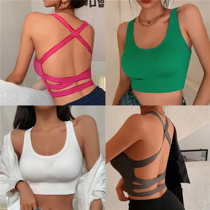 Seamless Push-Up Sports Bra