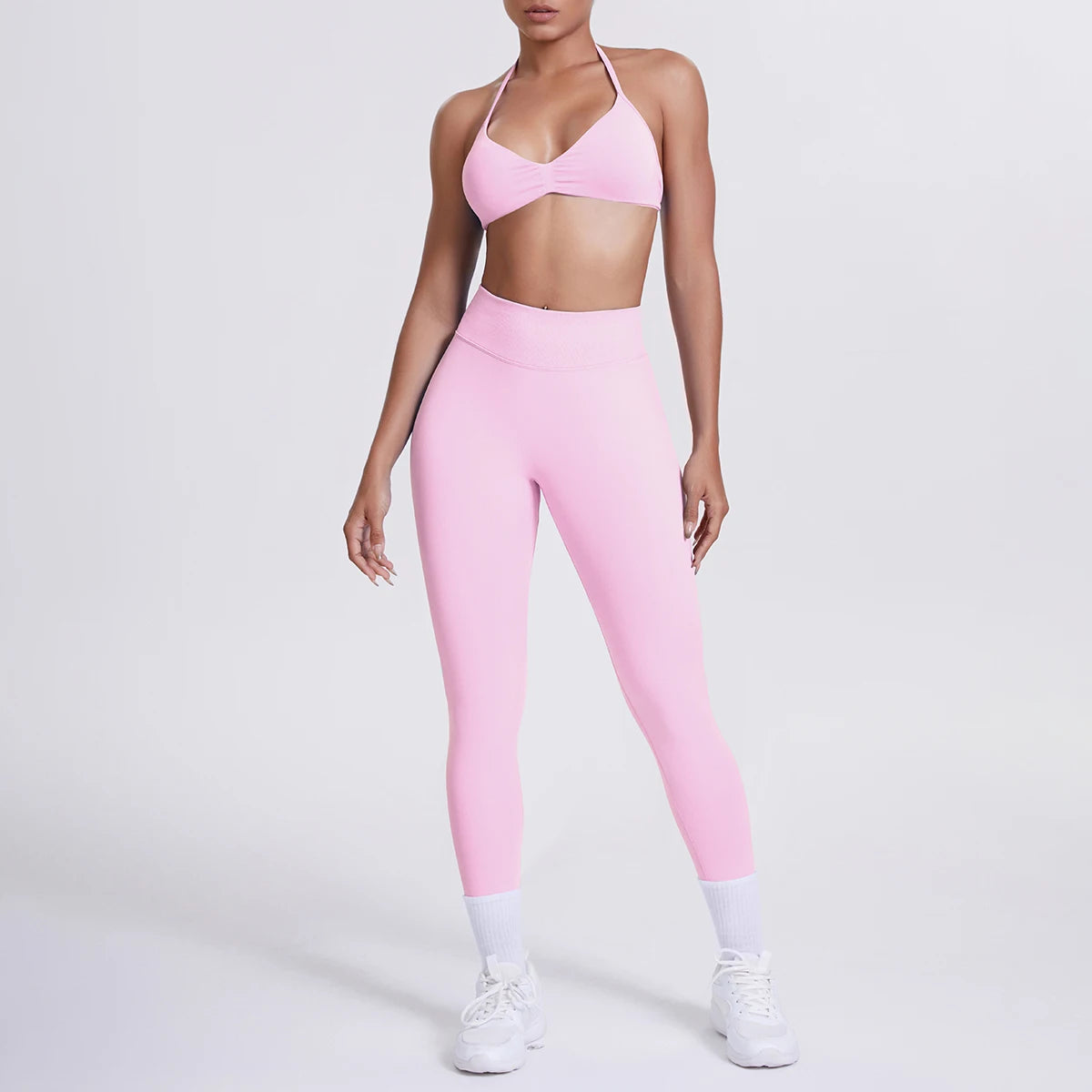 Women's 2-Piece Patchwork Yoga Suit