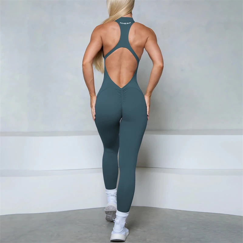 Scrunch Butt Zip Jumpsuit