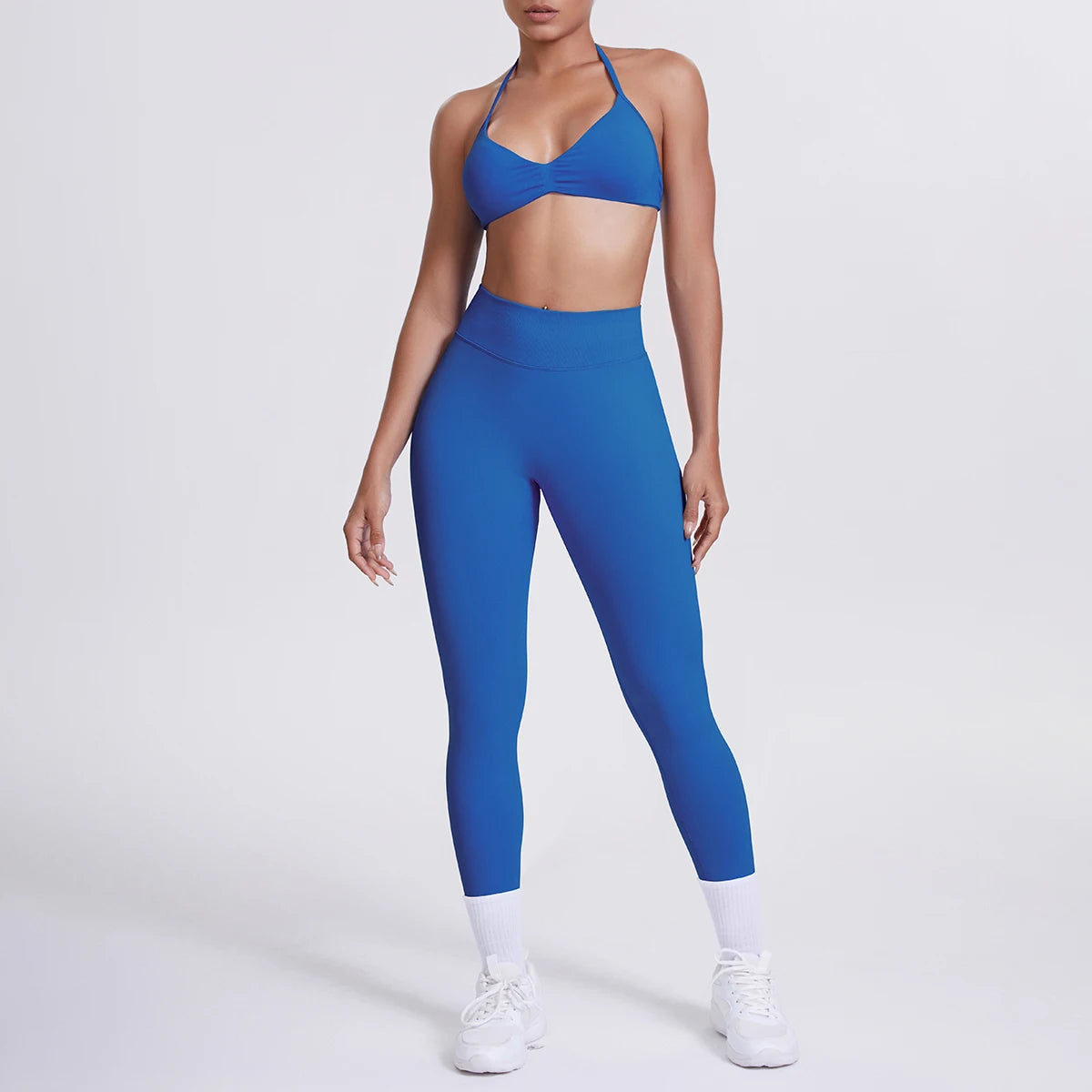 Women's 2-Piece Patchwork Yoga Suit