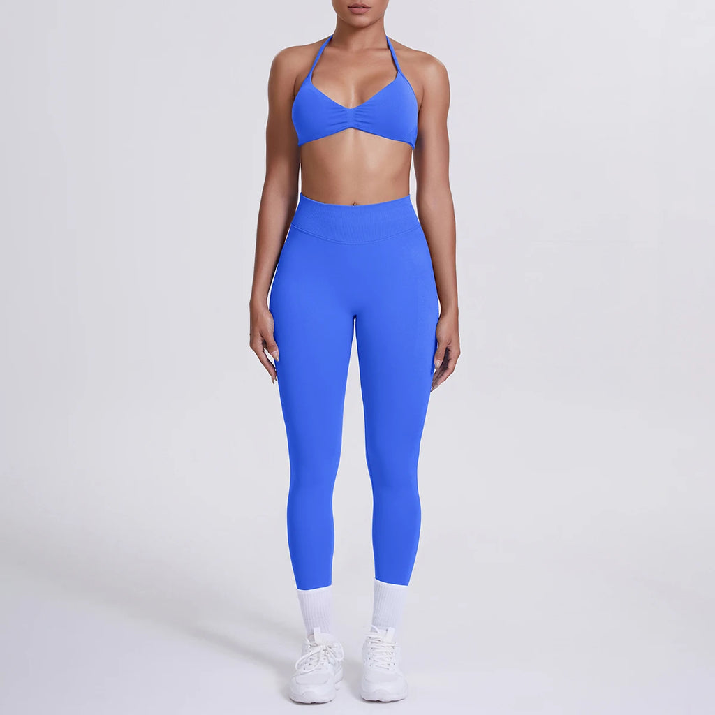 Women's 2-Piece Patchwork Yoga Suit