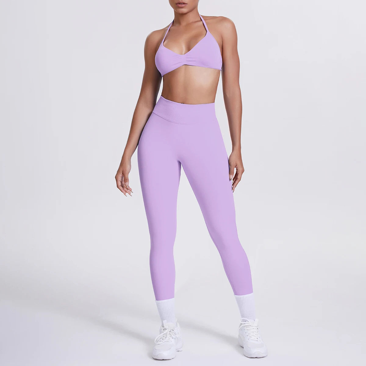 Women's 2-Piece Patchwork Yoga Suit