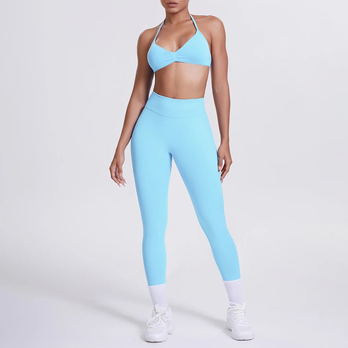Women's 2-Piece Patchwork Yoga Suit