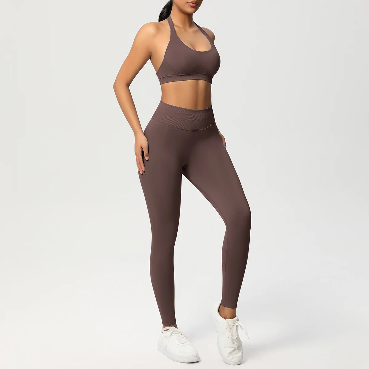 Women's 2-Piece Yoga Tracksuit – Sports Bra & Leggings