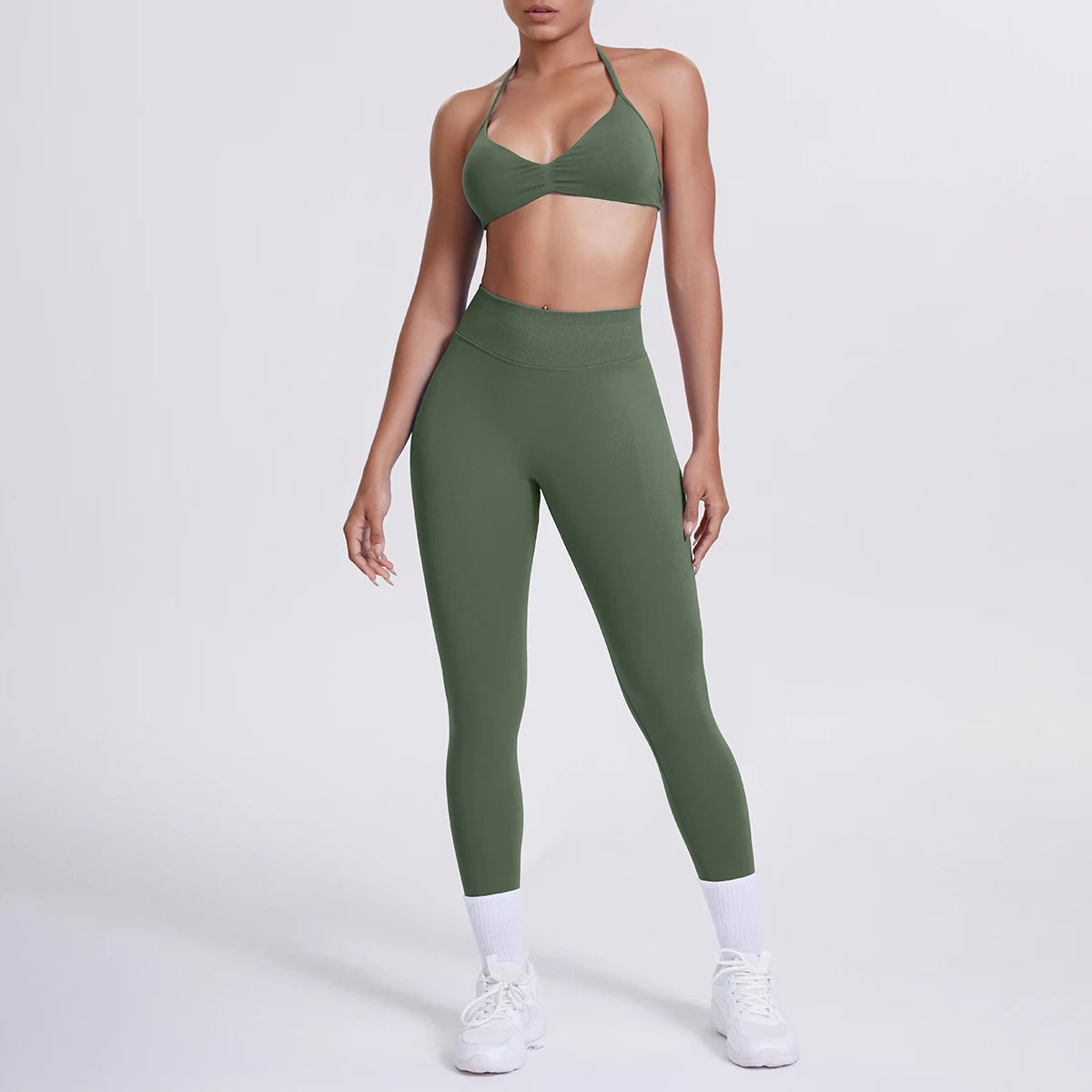 Women's 2-Piece Patchwork Yoga Suit