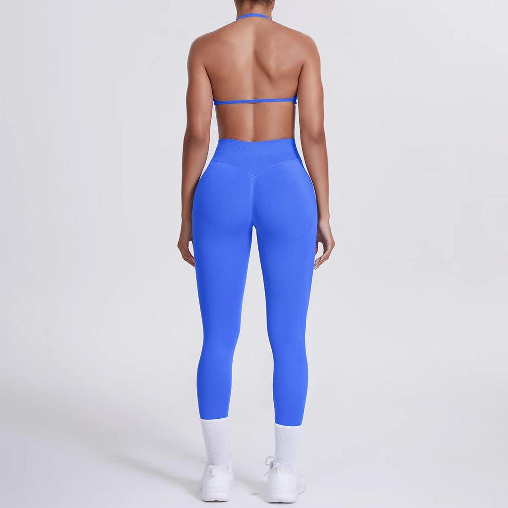 Women's 2-Piece Patchwork Yoga Suit