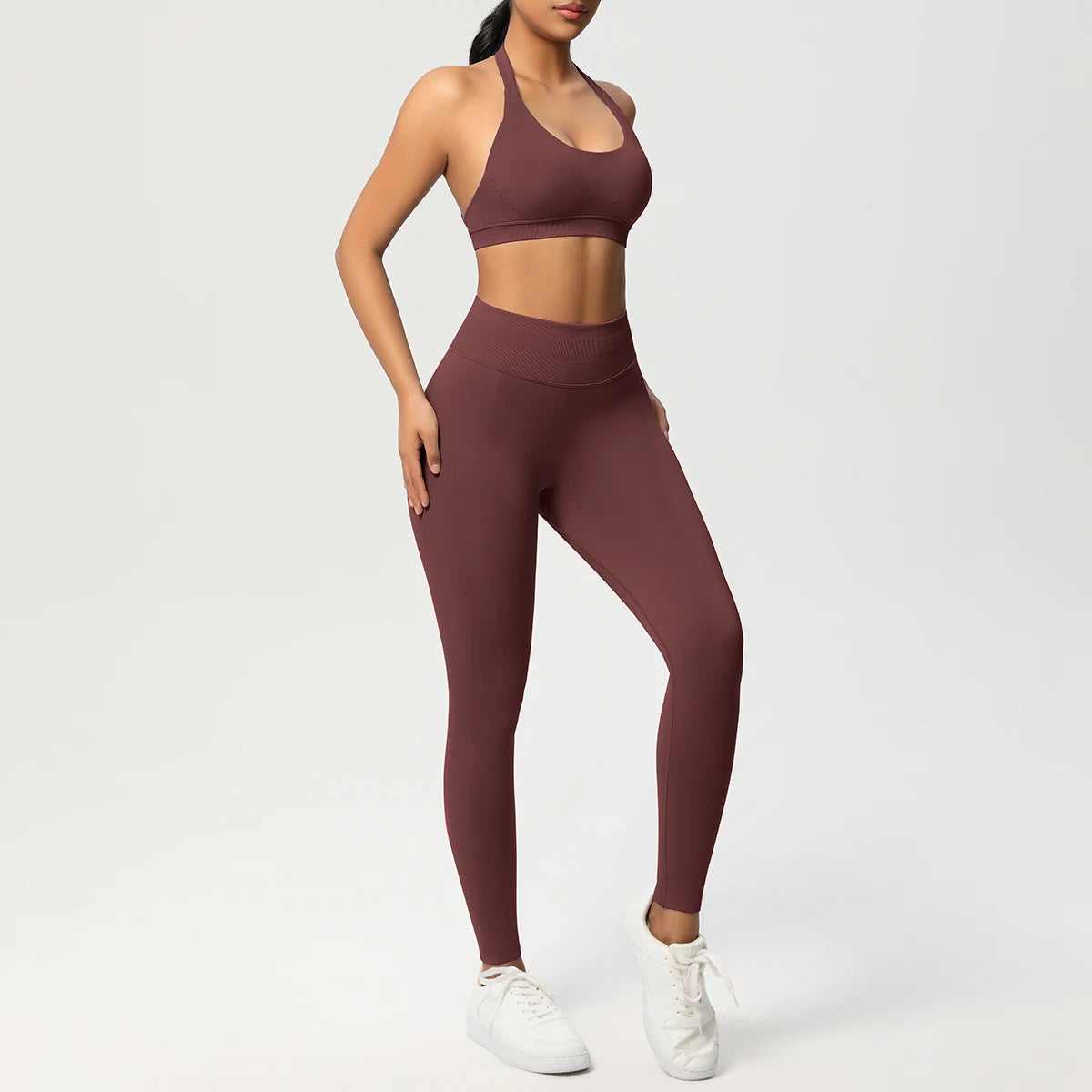 Women's 2-Piece Yoga Tracksuit – Sports Bra & Leggings