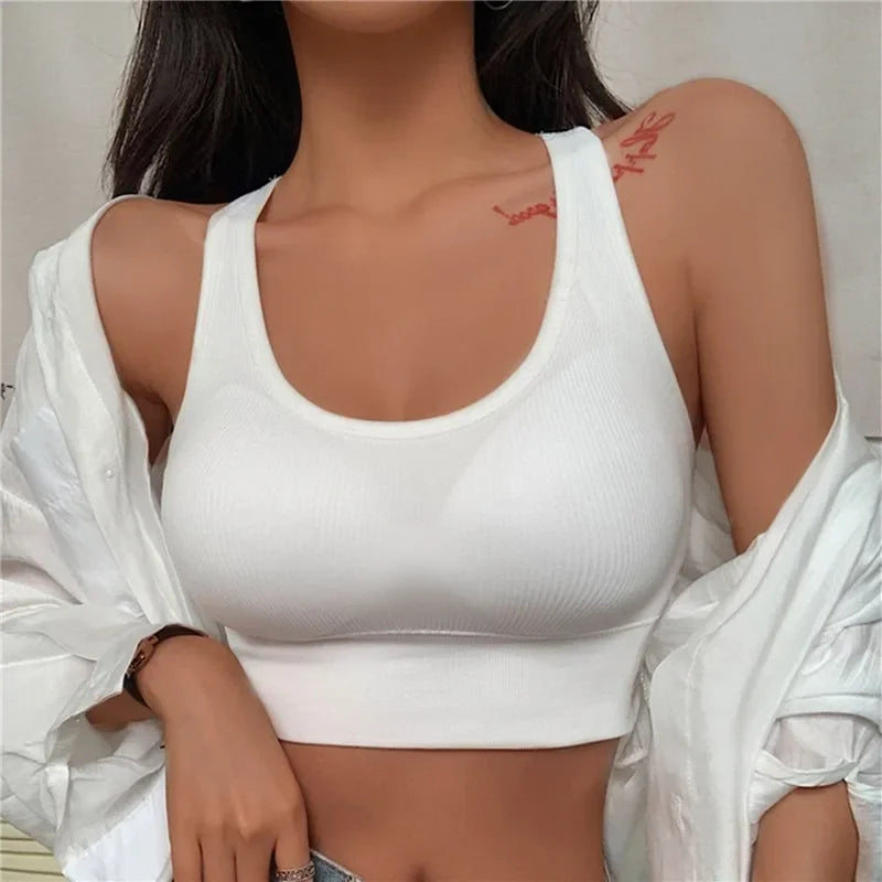 Seamless Push-Up Sports Bra