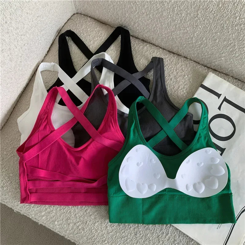 Seamless Push-Up Sports Bra