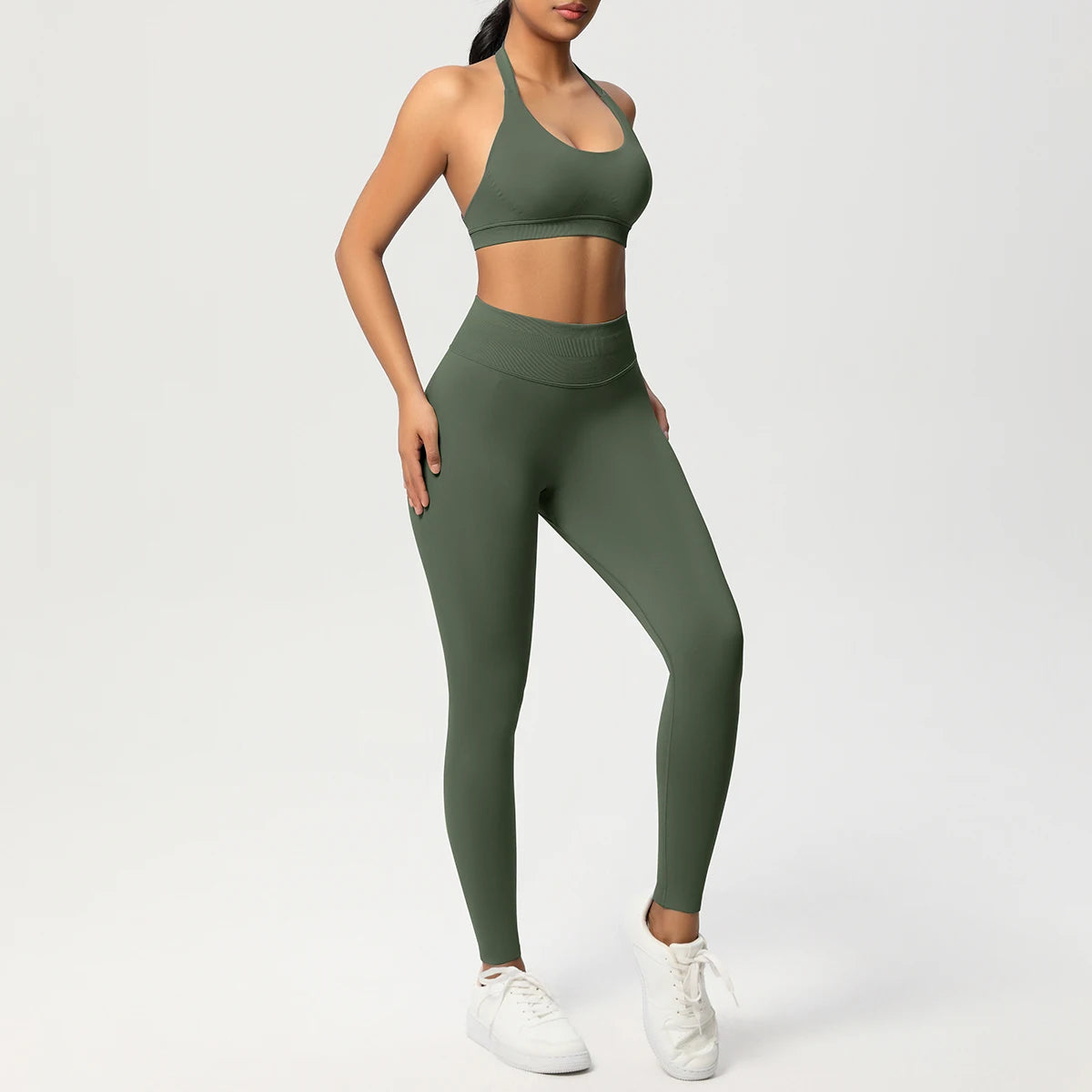 Women's 2-Piece Yoga Tracksuit – Sports Bra & Leggings