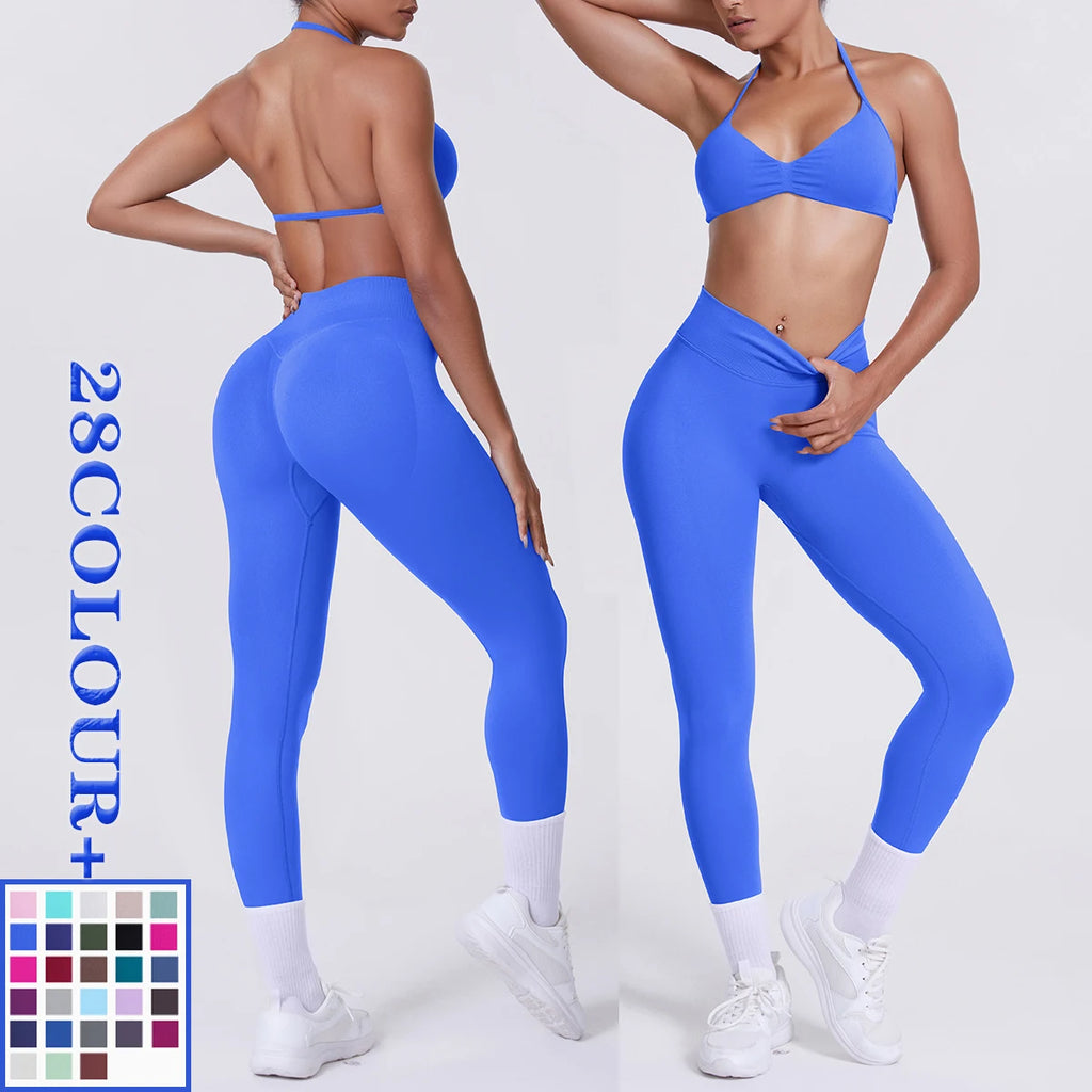Women's 2-Piece Patchwork Yoga Suit